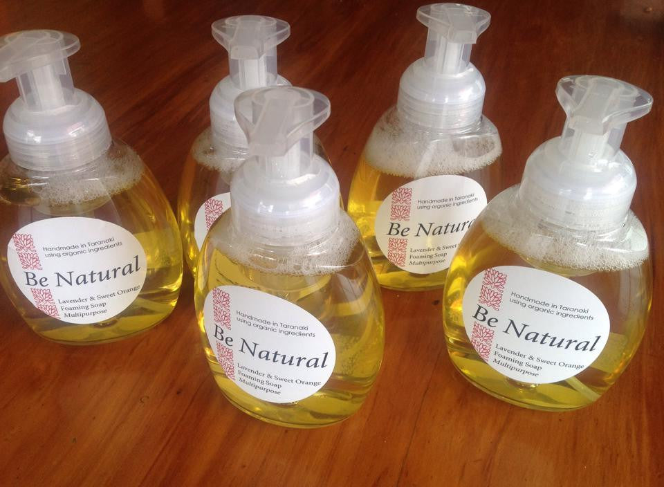 organic lavender & sweet orange foaming soap