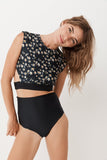 drifter bottoms - reversible black & daisy