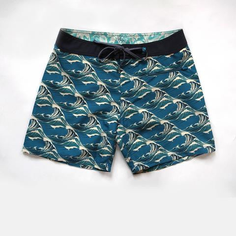 waves aqua burgh boardshorts