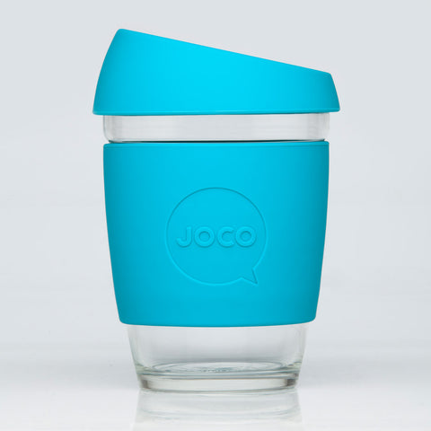 glass reusable coffee cups - 12oz