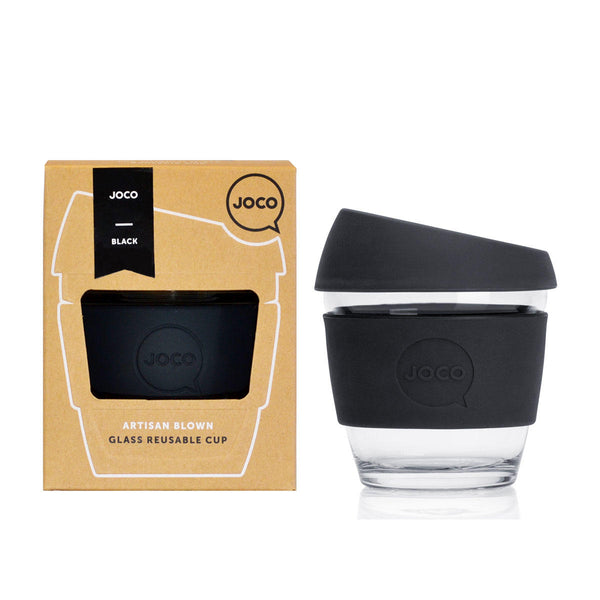 Glass coffee to go cup, Black