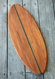 rimu serving/chopping board with puriri and green inlay