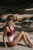 luna surf crop - merlot