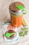pop top sealable drinking jar lid