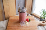 pop top sealable drinking jar lid