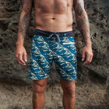 waves aqua burgh boardshorts