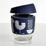 artist series glass reusable coffee cups - 12oz