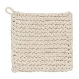 chunky knit cotton potholder