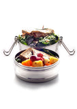 lunchbox - round stainless steel tiffin